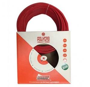 Polycab 0.75 Sqmm 1 Core FR PVC Insulated Flexible Cable, 90 mtr (Red)